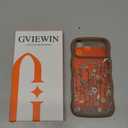 GVIEWIN for iPhone 17 Pro Max Case Compatible with MagSafe [Curly Wave Edge][Full Camera Protection] Floral Translucent Shockproof Magnetic Women Phone Case for 17 Pro Max, Floratopia/Brown