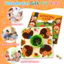 Hedgehog Game Montessori Toys for 3+ Year Old Toddlers,Baby Fine Motor Skill Wooden Toys,Early Education Counting Matching Game Toys,Hedgehog Board Game for Kids Birthday