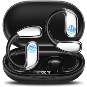 AI Language Translator Earbuds, OWS Real-Time 3-in-1 Translation Earbuds 144 Languages & Accents, Audifonos Traductores Ingls Espaol, Translation Device for Travel Business, Black