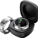 Smart Ring Fitness Rings for Men Women, Fitness Tracker Heart Rate Blood Pressure Ring Sleep Tracker Calories Step Counter, Waterproof Health Smart Rings for Android iOS Phones (8#, Silver)