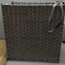 Greenstell Laundry Hamper with Lid, 90L Clothes Hamper with 2 Removable Liner Bags & 2 Mesh Laundry Bags, Handwoven Synthetic Rattan Laundry Basket for Clothes, Toys in Bathroom, Bedroom Grey (90L (18.1 x 13.0 x 23.6 inches), Gray)