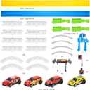 360-degree Thrilling Loop Track Includes Two Loops and Three 1:64 Scale Toy Cars for Easy Storage. It's Perfect for Boys Aged 3-7 and Makes a for Birthdays, Halloween, Christmas