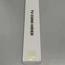 Yecaye Cord Hider, 42In Cord Covers for Wall Mounted TV, White Cable Management Kit, Wire Hiders and Concealer for Cords on Wall, W0.98in H0.51in, White