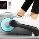 ANCHEER Under Desk Elliptical,Electric Ellipse Leg Exerciser While Sitting for Seniors, Hyper-Smooth Maganetic System Seated Pedal Exerciser with Remote Control for Home Office,100% Pre-Assambled