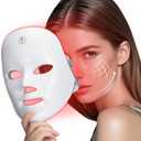 SDKWDH Red Light Mask for Face, 7 Modes Face Mask Light, 850nm Infrared & Red Light Masks, Light Skin Care At Home