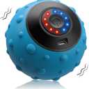 Upgraded Vibrating Massage Ball with 5-Speed, LED Display, Rechargeable Massage Vibrating Ball for Relieving Muscle Pressure, Electric Massager for Fitness/Yoga/Training (Blue)