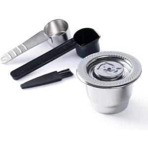 Stainless Steel Reusable Coffee Capsules Fit For N espresso Capsules OriginalLine, Metal Refillable Espresso Coffee Filter Pods Compatible For N espresso Machines Brewers
