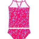 Girls Swimsuits Size 4t 5t Rose Purple Diamond Leopard Bathing Suits Beach Swimwear for Kids Swim Class