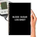 Blood Pressure Log Book - Spiral Bound Blood Pressure Log Book for Daily Tracking Recording of Blood Pressure Medication at Home, 8.5 x 5.8 Inch, 118 Pages, Black