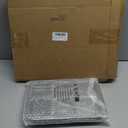 Lallisa Baking Pans with Cupcake Liners Sets 2 Pcs All Edges Brownie Pans and 500 Pcs White Cupcake Liners 12 Mini Cavity Non Stick Baking Carbon Steel Muffin Mold for Cup Cakes(Square)