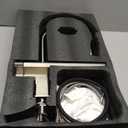 MBILLION Waterfall Kitchen Faucet with Pull Down Sprayer Brushed Nickel,Stainless Steel,4 Mode,Single-Hole,Single Handle Built-in Shelf,360 Rotation Commercial Farmhouse RV Bar Kitchen Sink Faucet