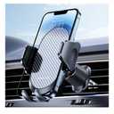 Miracase Phone Holders for Your Car with Metal Hook Clip, Air Vent Cell Phone Stand Car Mount, Universal Automobile Cradle for Garmin GPS Fit iPhone Android and All Smartphones, Dark Black