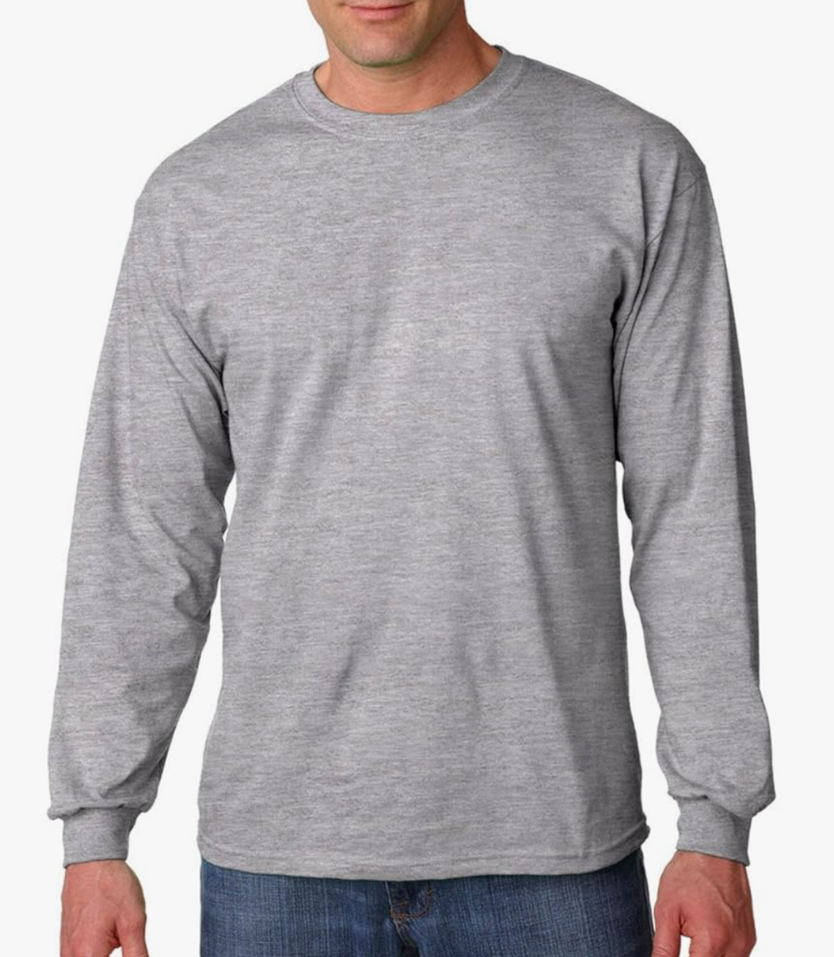 Gildan Adult Heavy Cotton 5.3 oz. Long-Sleeve T-Shirt, M 