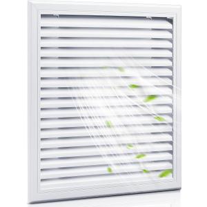 Blulu 20'' x 20'' Duct Opening Decorative Gable Vent, Heavy Duty Cold Air Return Attic Vent Cover for Walls Shed Crawl Space Houses Garage Various Home Decoration, Outer Dimensions 21.75'' x 21.75'', 20''20'' Duct Size