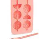 Genuine Fred Mold Ice Tray and Straws, Standard, Pink