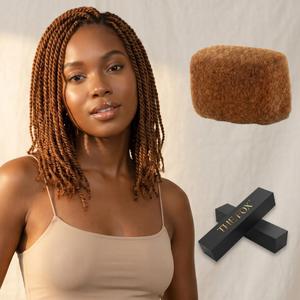 The Fox Afro Kinkys Bulk Human Hair Bundles for Braiding (18 Inch, Light Auburn #30, 50g), 100% Unprocessed Soft 4C Human Hair for Boho Braids, Twists, Dreadlocks & Loc Repair, Kid-Friendly