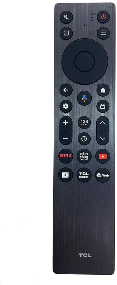 NTQinParts Voice TV Remote Control Controller Replacement for TCL 55QM6K 55-Inch, 65QM6K 65-Inch, 75QM6K 75-Inch, 85QM6K 85-Inch QM6K QLED 4K Smart QD-Mini LED TV (2025 Model)