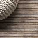 JONATHAN Y Pinstripe Indoor Outdoor Square Area Rug 6X6 Brown/Natural, Finn Modern Farmhouse for Backyard, Patio, Porch, Easy-Cleaning, High Traffic, Pet-Friendly, Non-Shedding (TSN102B-6SQ)