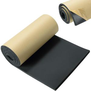Neoprene Foam Rubber Sheet with Adhesive, 1/4" Thick x 12" x 54"  DIY Padding, Gaskets, Weatherproofing, Soundproofing, Vibration Dampening, Sponge Neoprene Foam Rubber Sheet