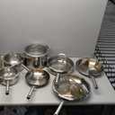 Ninja EverClad Stainless Steel Cookware 12 Piece Pots & Pans Set, All Stovetops & Induction, Oven Safe to 600F, Tri-Ply Commercial-Grade, C99012