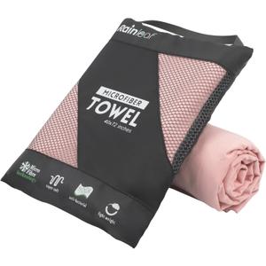 Rainleaf Microfiber Towel Perfect Travel & Gym & Camping Towel. Quick Dry - Super Absorbent - Ultra Compact - Lightweight. Suitable for Trip, Beach, Shower, Backpacking, Pool (60.00" x 30.00", Pale Rose)