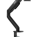 MSI MAG MT101G - Gas Spring Single Monitor Stand Arm, Supports 17-32" and 22 lbs, VESA Compatible, Adjustable Gas Spring Mount, Clamp & Grommet, Quick Release Plate – Black