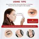 10X Magnifying Mirror with 3 Suction Cups - 6'' Stick on Makeup Magnification 10X Travel Magnified Mirror Portable Handheld Magnification and Tweezers Set for Travel, Makeup, Bathroom