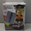 BLACK+DECKER PowerCrush Multi-Function Blender with 6-Cup Glass Jar, 4 Speed Settings, Silver