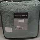Madison Park Quebec King Size Quilt Bedding Set - Seafoam , Damask  3 Piece Bedding Quilt Coverlets  Ultra Soft Microfiber Bed Quilts Quilted Coverlet