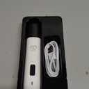 Casfuy Dog Nail Grinder Upgraded - Professional 2-Speed Electric Rechargeable Pet Nail Trimmer Painless Paws Grooming & Smoothing for Small Medium Large Dogs & Cats (White)