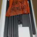 TUTOTAK C Shaped End Table, Tray Table, Small Side Table, 28.7 inch Tall Couch Table, Tv Tray, Sofa Table, Living Room, Bed Room, Black TB01BK071