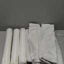 SQUARE MOON Chair Cushions for Dining Chairs, High Resilience Foam Dining Room Chair Pads, Kitchen Seat Cushions with Ties, Machine Washable, 17" x 16" x 2", 4/Pack, White