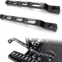 Motorcycle 9.84'' Extended Heel-Toe Shifter Lever for Harley 1986-later FL Softail, 1988-later Touring Road Glide Electra Glide Road King and 2008- Later Trike (Black 1)