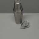 Kitessensu Hybrid Cocktail Shaker | Vacuum Insulated Stainless Steel Martini Shaker with Double Wall Martini Cup | Integrated Measuring System | Tumbler Lid & Cocktail Recipes Included | Silver