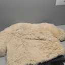 Tinaco Luxurious Calming Dogs/Cats Bed Mats, Dog Pad Washable Removable Couch Cover, Plush Long Fur Mat for Pets, Waterproof Lining, Perfect for Small, Medium and Large Dogs and Cats (Beige, 31"x23")