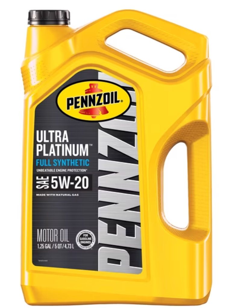 Pennzoil Ultra Platinum Full Synthetic 5W-20 Motor Oil, 5 Quart (1 Pack) 