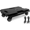 Ronlap Furniture Moving Dolly 4 Wheels Heavy Duty Small Flat Dolly Cart with Wheels Interlocking Furniture Movers Dollies for Moving, 440 Lbs Capacity, 1 Pack, Black