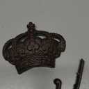 Cabilock Retro Style Iron Wall Hook Crown Shaped Decorative Coat Hook Multipurpose Household Organizer for Kitchen Bathroom Entryway
