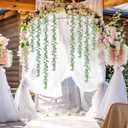 Dolicer 10 Pack Eucalyptus Garland, 60FT Faux Eucalyptus Greenery Garland, Artificial Eucalyptus Leaves Vine, Fake Hanging Eucalyptus Garlands Wedding Backdrop Arch Wall Table Party Decor (Grey Green)
