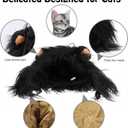 Onmygogo Lion Mane Wig for Cats and Dogs, Funny Pet Cat Costumes for Halloween Christmas, Furry Pet Clothing Accessories