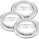 Lucite Piano Caster Cups, Clear, Set of 3 for Grand Pianos - Virtually Indestructible