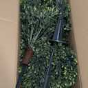 Nearly Natural 2.5ft. UV Resistant Artificial Boxwood Plant with Integrated Ground Stake (Indoor/Outdoor) - Set of 2