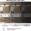 Joossnwell Black Bathroom Light Fixture Over Mirror 5CCT Dimmable Vanity Lights Bar for Bathroom Modern Bath Vanity Light 31.5 Inch Led Bath Lamp ETL Certificated
