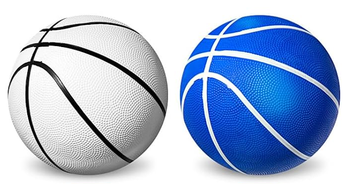 2Pack Pool Basketball 7 Inch Water Basketball Bulk with Pump Size 3 Mini Ball Summer Pool Water Games for Pool Indoor and Outdoor Mini Ball Holder Waterproof Party Favors