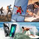 for iPhone 13 Pro Waterproof Case with Built-in Screen Protector, IP68 Rating, 360 Full Body Protection, Shock-Proof and Dust-Proof, Black