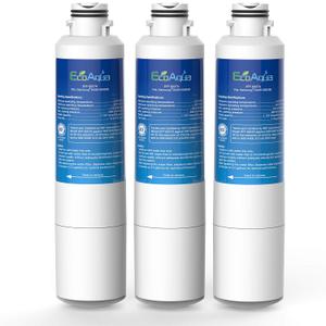 EcoAqua EFF-6027A Replacement Filter, Compatible with Samsung DA29-00020B, DA29-00020A, HAF-CIN/EXP, 46-9101 Refrigerator Water Filter, 3 Pack