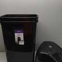 Superio Kitchen Trash Can 13 Gallon with Swing Lid, Plastic Garbage Can Outdoor and Indoor, Large 52 Qt Recycle Bin and Waste Basket for Home, Office, Garage, Patio, Restaurant (Black, 2 Pack)