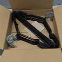 Non-Slip Hanger Metal Hangers Wire Shirt Hangers Chrome and Black Friction, 40 Pack Space Saving Clothes Hanger with Rubber Coating 16.5 Inches (Gray)