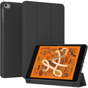Case for iPad mini 5/4/3/2/1 7.9 Inch - Slim Lightweight Durable Trifold Stand Cover, Supports Auto Wake/Sleep, Black