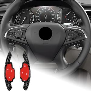 AIRSPEED Carbon Fiber Steering Wheel Paddle Shifter Extensions Cover Accessories for Camaro 2012 2013 2014 2015 (Black) AIRSPEED Carbon Fiber Steering Wheel Paddle Shifter Extensions Cover Accessories for Camaro 2012 2013 2014 2015 (Black)
